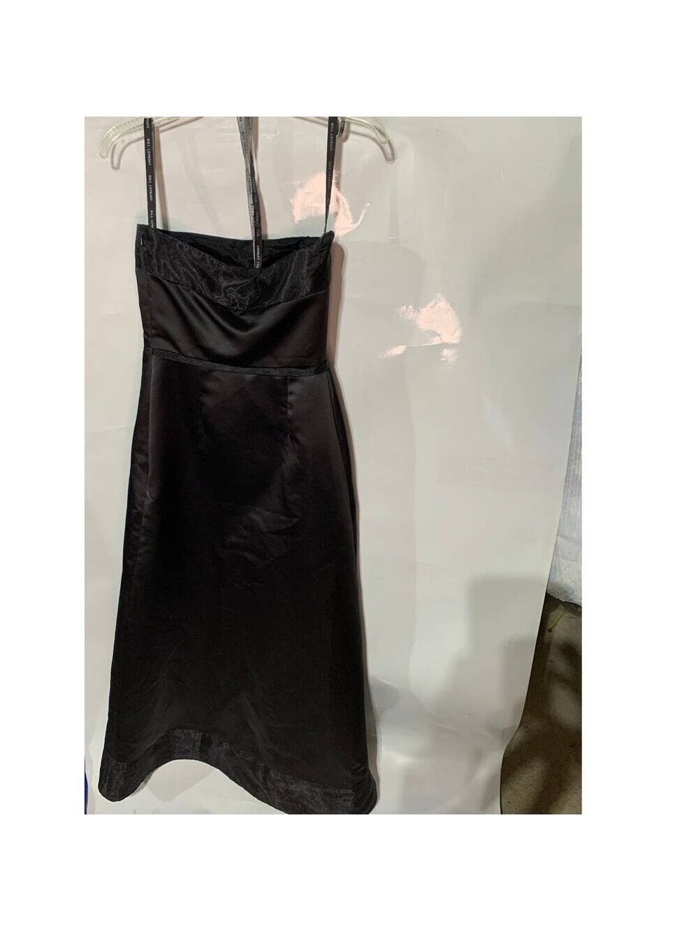 Bill Levkoff Women's Formal Prom Cocktail Fitted A Line Strapless Black Size 4 - Picture 7 of 9